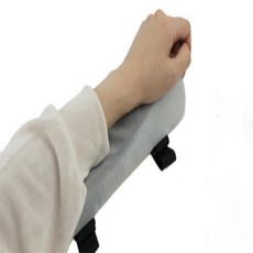 오늘의줍줍 의자 팔걸이 쿠션 받침대, 그레이