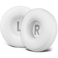 SOULWIT 교체용 이어패드-호환 모델 소니 WH-CH500/CH510/CH520/MDR-ZX100/ZX110/ZX220/XB200/ZX300/V100/V150/V200 1쌍, Protein Leather, White, 1개