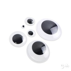 스토리 인형눈 일반 입체눈알 눈알스티커, 40mm