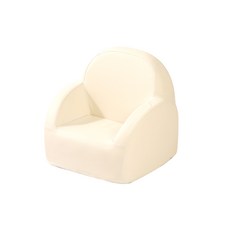 韓風皮革兒童沙發椅, 1件, 米白色