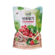 뉴뜨레 냉동 가당딸기, 2개, 1kg