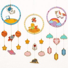 미술 밤과꿈 모빌 키트 어린이집 유치원 준비물 만들기, 1개, 고래의꿈