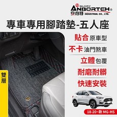 安伯特 專車專用立體皮革腳踏墊 防水耐磨易清潔, 18-20年MG-HS,單層