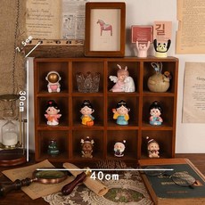 컵 진열장 장식장 주방가구 커피장 컵보드 수납장 그릇장, 빈티지 소형 12칸
