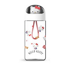 산리오 정품 어린이 투명 우주캡슐 트라이탄 물병 500ml, 1개
