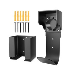 전기차 충전기 홀더 세트 충전함 및 노즐 홀스터 도크(J Hook ) 나사가 있는 업그레이드된 SAE J1772 휴대용 키트용, 1 Box Holder Nozzle Holster Do