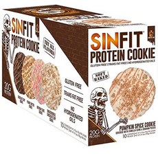 SINISTER LABS Sinfit 柔軟烘焙高蛋白餅乾 南瓜香料, 10入, 1個