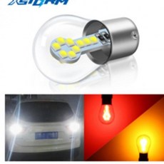 자동차 LED 전구 안개등 전조등 램프, BA15S옐로우 BL11273