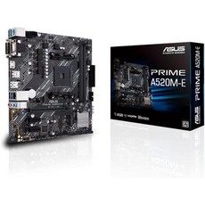 Austek 컴퓨터 프라임 A520M-E AMD A520 라이젠 AM4 마이크로 ATX 마더보드 M.2 지원 1Gb 이더넷 HDMIDVID-Sub SATA 6Gbps USB 3.2