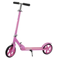 兒童滑板車 可摺疊 升降 兩輪車, 200加厚粉紅色, 1個