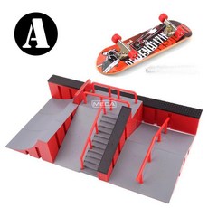 대형 핑거보드 기물 손가락 스케이트보드 트랙 보드장 4AB, 1개, A 42x24x10