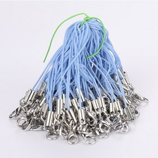 DIY 핸드폰 고리 폰고리, 100개, 선택12)라이트블루, 7cm