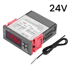 STC-1000 LED 디지털 온도 컨트롤러 온도조절기 인큐베이터 냉장고 조절기 릴레이 가열 냉각 220V, 01 24V