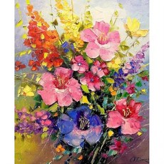 고흐 숫자 그림 그리기 캔버스 키트 아크릴 물감 꽃 색칠 홈데코 선물, 8. C20