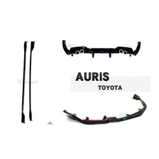 傑暘國際車身部品 TOYOTA AURIS 2018 2019 專用 亮黑 側裙 一組, 1個