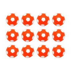 12Pcs 28mm 테이블 축구 축구 교체 공 공식 테이블 게임 공 공식 스몰 테이블 축구 공, Orange White