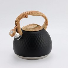 鳴笛燒水壺 - 德國304不鏽鋼大容量開水壺 (電磁爐/煤氣通用), 1個, 3升黑色（趣味款升級版）, 3升黑色（趣味款升級版）