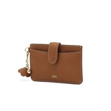 [국내백화점 매장정품] 닥스 DAKS WOMENS ACCESSORIES 젤라 브라운 소가죽 플라워 참장식 카드지갑_DCHO6E018W2 DCHO6E018W2 114127