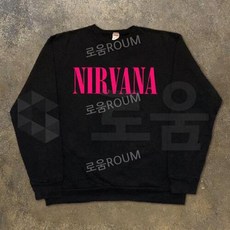 록 밴드 너바나 NIRVANA 가을 겨울 프린트 긴소매 티셔츠 유니섹스 맨투맨