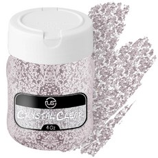 2 글리터 벌크 세트 공예 레진 및 스크랩북용 파인 3팩 - 118.3ml(4온스) EA 쉐이커 병 발렌타인 장식 텀블러에 적합, Clear