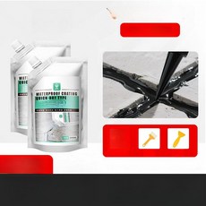 진심글로벌 콘크리트보수제 벽균열보수제, 1개, 1L, 블랙 500ml 2봉투