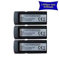 L600 드론 배터리 7.4V 3000mAh 4500mAh LYZRC L600L600 PROL600 PRO MAX 리튬 배터리용 충전식 배터리, 7.4V용, 4)3pcs 4500mAh