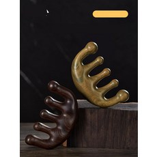 얼굴용 괄사 마사지기 바디 두피 겸용 우드 괄사빗, 12. 그린 5지구슬빗S양뿔보드