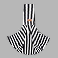 강아지 줄무늬 데일리 슬링백 다크블랙 대형 1P 이동 캐리어, 1개