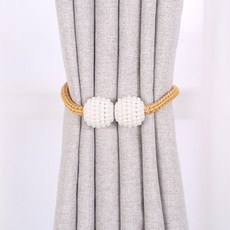 강자성 굵은 끈 강력 자석 커튼 버클 스트랩 멀티 스트랩 고급스럽고 심플한 커튼 액세서리, 색깔2, 3~6(강한자기두꺼운로프), 1개