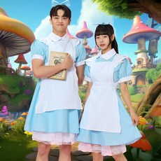 이상한 나라 코스프레 남여공용 체육대회 반티 졸업사진 할로윈 축제 코스튬