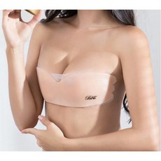 SUPER CREW 시크릿 볼륨업 프리미엄 실리콘 누드브라 웨딩 비키니 수영복