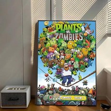게임 식물 좀비 접착 아트 포스터 화이트페이퍼 스티커 룸 카페 벽장식, 3. z10