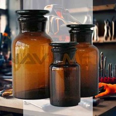 갈색시약병 광구병 50ml 실험용 갈색유리병 브라운시약병 실험실병 연구실용 시약보관용