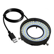 전화 수리와 호환용 조정 가능한 LED가 있는 USB 전원 디지털 현미경 채우기 조명, 검은색, 1개