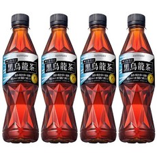 (일본배송) 산토리 블랙 우롱차, 1개, 4개입, 350ml