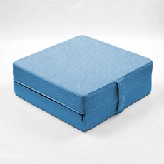 台灣出貨 日系兒童助跳墊加厚蹦床家居室內彈跳防震彈簧墊子健身墊跳床墊, 冰川【全藍】 深邃的海瀾, 1個