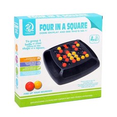 무지개 공 매칭 두뇌 게임 지능형 사각형 보드, 1개, 1. YZ30-Rainbow Ball