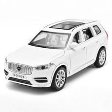 VOLVO 볼보 XC90 SUV 1대32 1:32 자동차 미니카 모형 다이캐스트 꿈꾸는다락방, 화이트