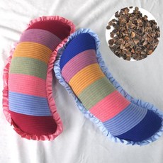 어린이집 유치원 유아 편안한 낮은 낮잠 메밀 베개 5세 목건강 아기 4세 단체선물 3세, 블루