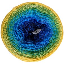 실 아트 플라워 원사 55% 면 45% 아크릴 250gr 1094야드 멀티컬러 면사 레인보우 크로셰 원사 봄 여름 2 스포츠 원사 (292), 304, 1개