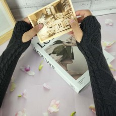 핑거홀워머 여자친구선물 겨울 니트 핸드워머 사무실 팔토시 겨울선물 사무실팔토시 보온
