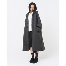 MISEKI SEOUL Hoodie long duffle Coat CHARCOAL