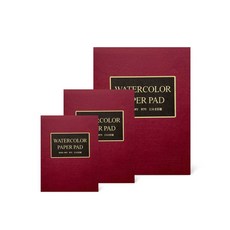 時代中西畫材 松竹紙品水彩本 F0/F2/F4 20入 水彩插畫專用紙, 1個, F2(185x255mm)