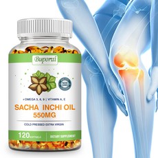 Buoprai Sacha Inchi Oil 550MG 冷壓特級初榨 120軟膠囊, 60組