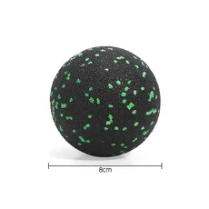 [해외배송]미니 마사지 폼롤러 롤링 고경도 EPP 미니 요가 컬럼 근육 이완, 8cm 다크그린 구슬