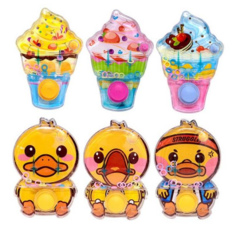 다올 아이스크림 오리 물게임기 6개 고리놀이 링게임