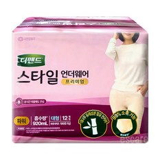 디펜드 스타일 언더웨어 프리미엄 파워, 대형, 12매, 1개