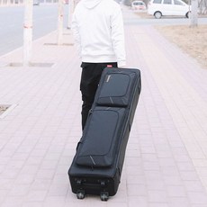 전자 피아노 캐리어 케이스 가방 디지털 88키, 1개, 카와이 ES100 바퀴 포함 블랙