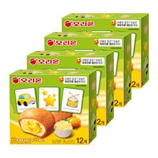 오리온 카스타드 만우절 이모지 에디션23g 12개입 4개, 23g