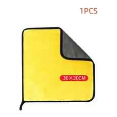1/2/6PCS 청소 수건 세차 건조 천 마이크로 화이버 케어 페이스 미용, 06 Yellow30x30 1pcs